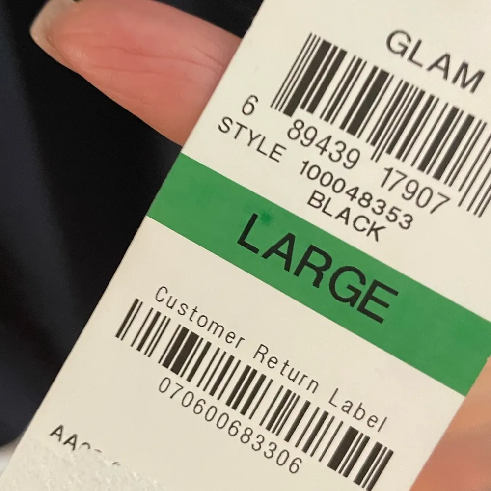 INC GLAM faux wrap dress with sheer sleeves sz L 12 - Image 3