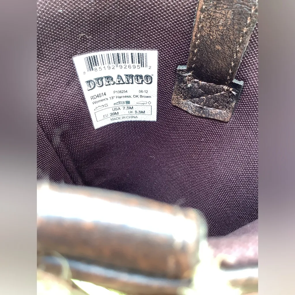 Modern GENUINE LEATHER DURANGO boots🤎🤎🤎 - Image 6