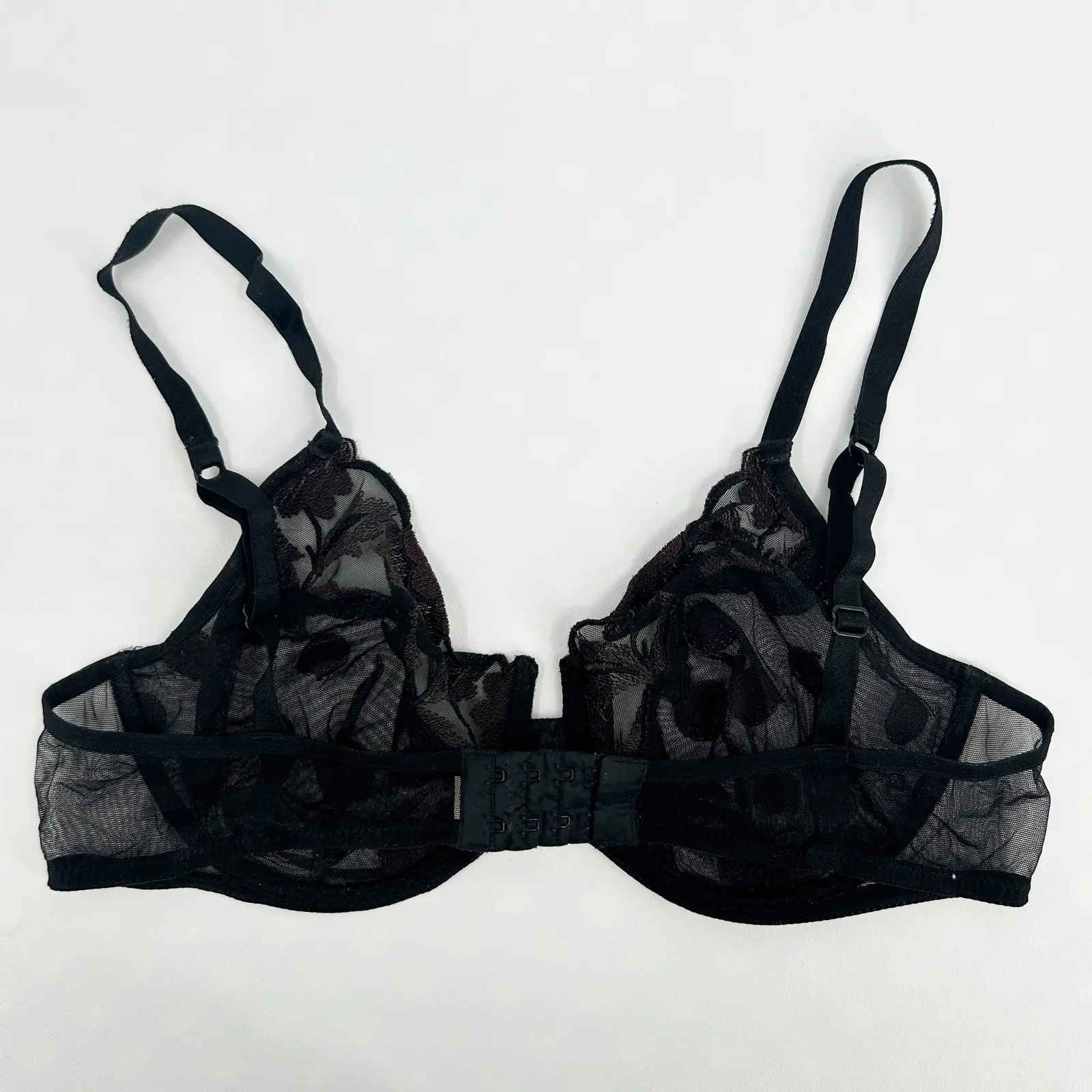 MALIZIA BY LA PERLA Womens Bundle Lot (2) Sheer Floral Embroidered Lace Bra 4 - Image 8