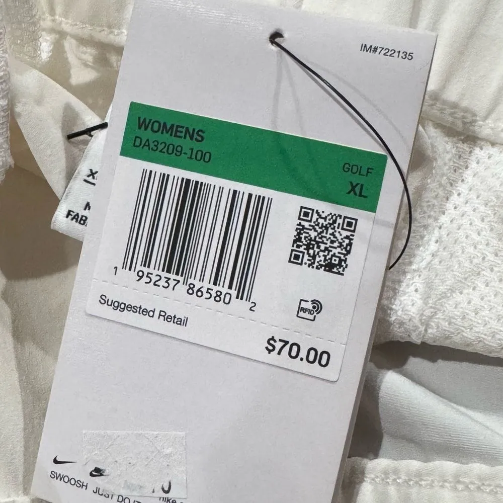 NEW Nike Victory Dri-Fit 5" Golf Shorts White Women’s XL - Image 5