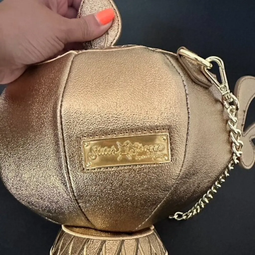 Loungefly Stitch Shoppe Disney Aladdin Genie Lamp Crossbody Purse NEW - Image 3