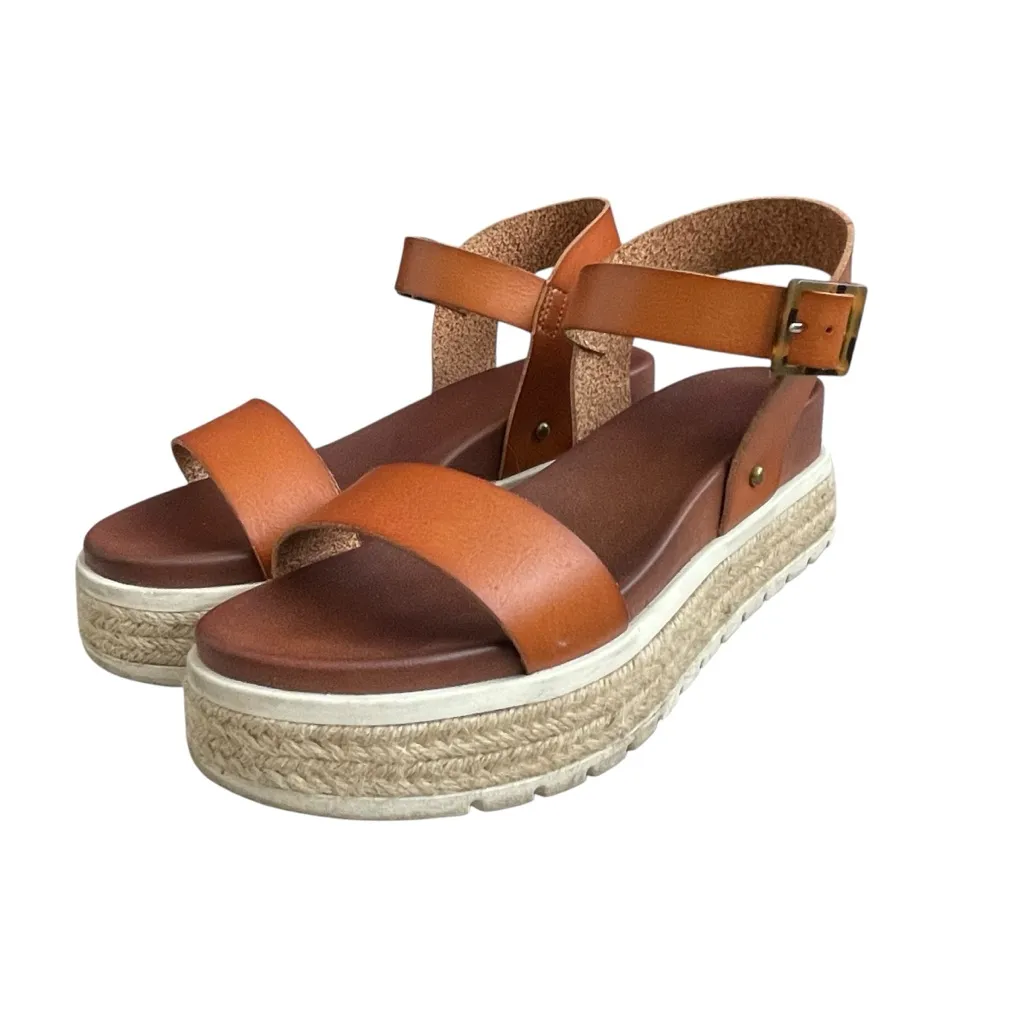 MIA Kasandra Platform Espadrille Women’s Sandals Women’s Size 7.5 Cognac - Image 4