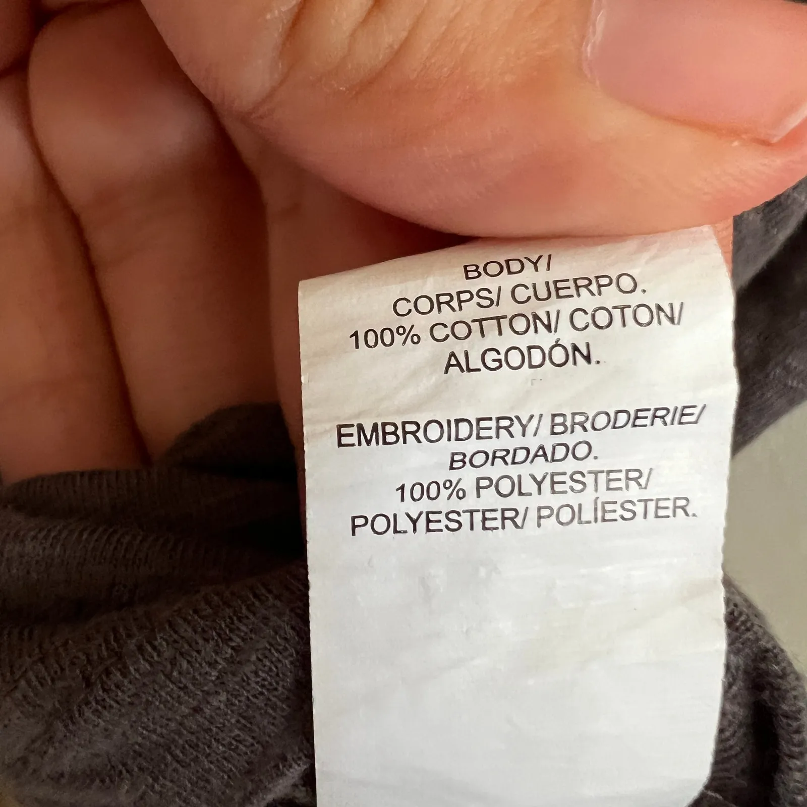 Lucky Brand Embroidered T-Shirt Women's Size Small‎ Gray Boho Floral Print - Image 4