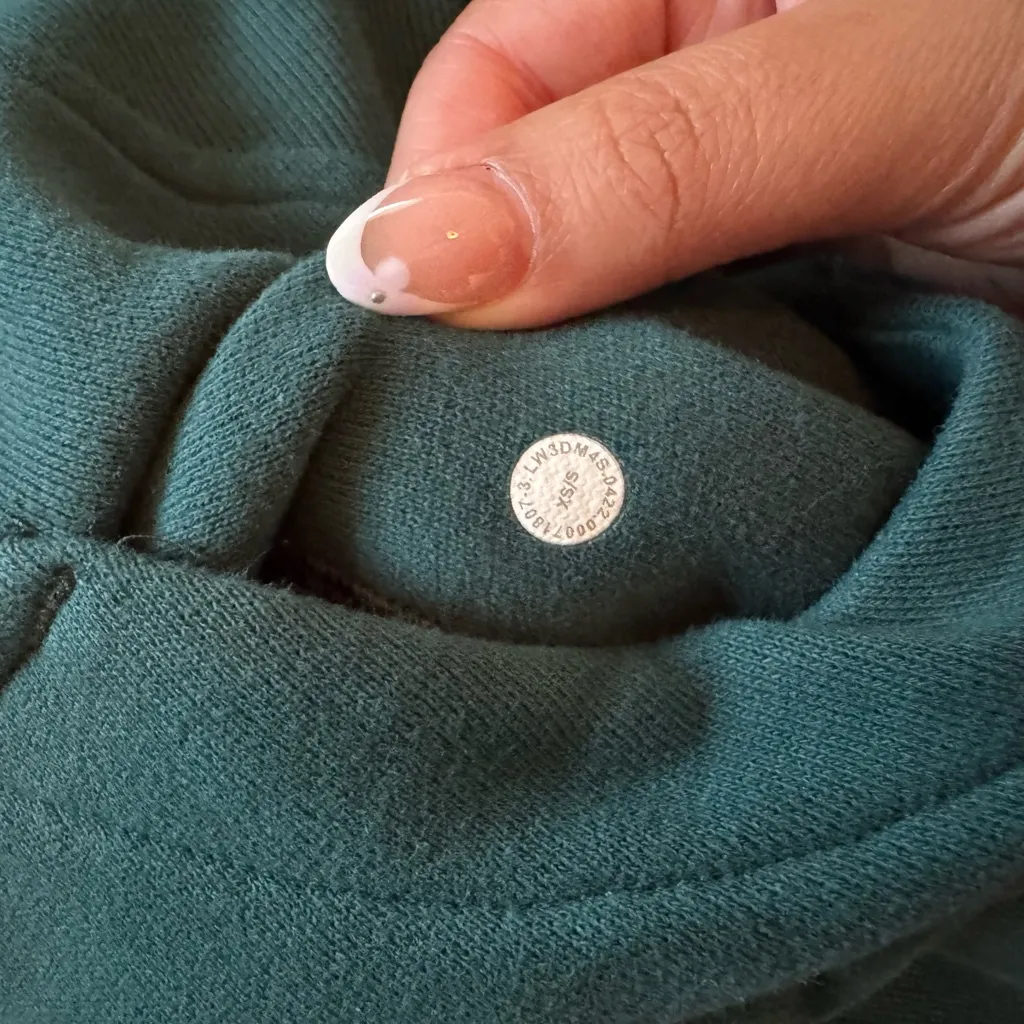 Green Jasper Scuba Oversized Half-Zip Hoodie Lululemon - Image 3