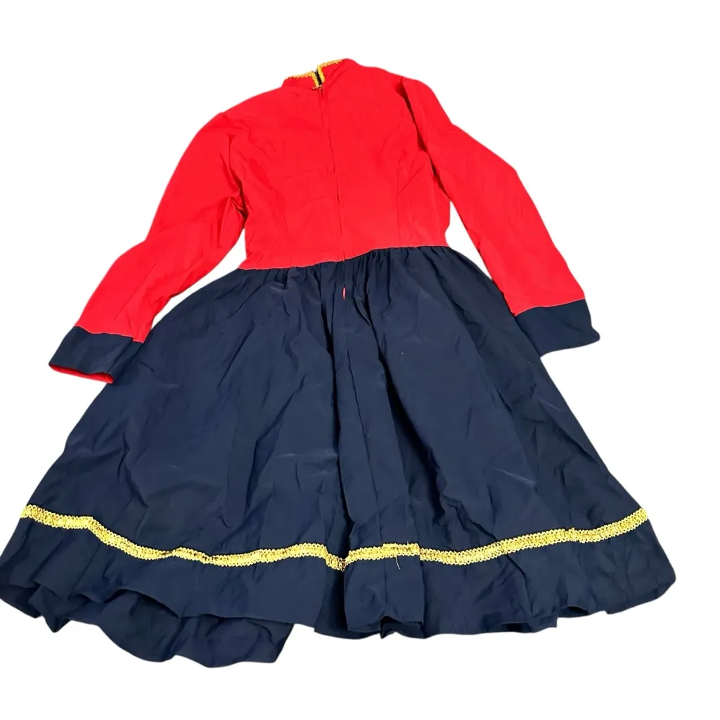 Red and Black Nutcracker Costume Dress Size L - Image 2