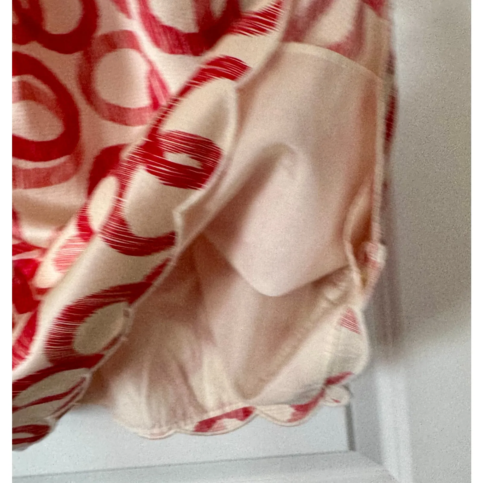 VTG Juicy Couture 100% Silk Babydoll Dress Candy Cane Christmas Sz 0 NO BELT - Image 9