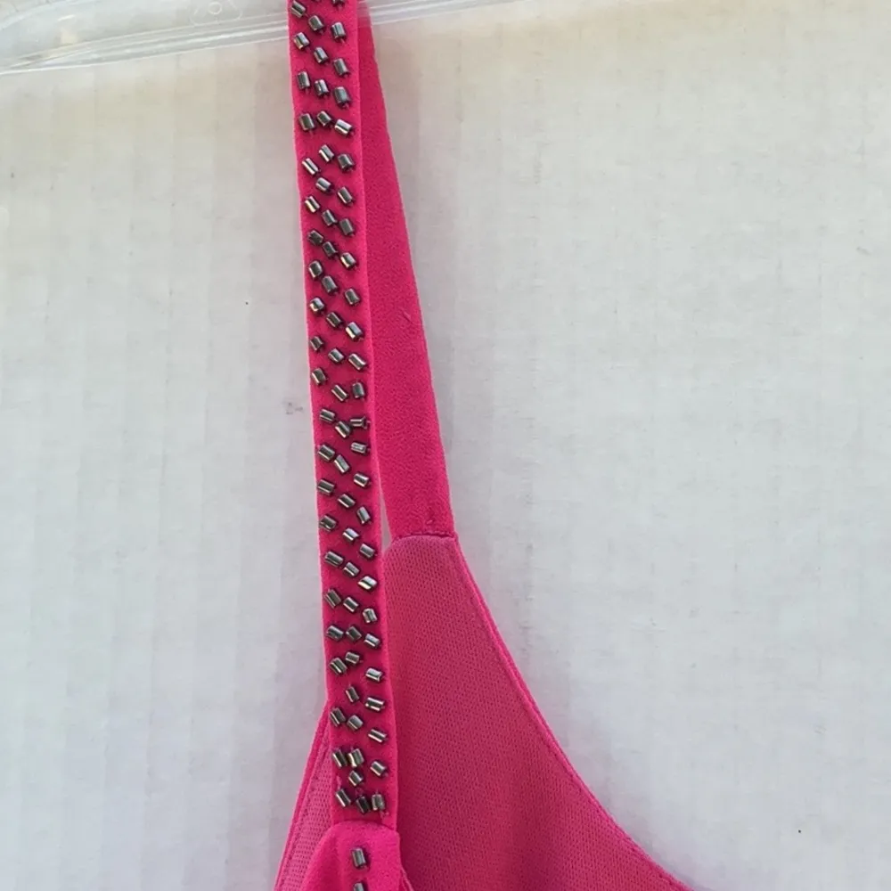 The Clothing Company Womens size medium hot pink beaded sleeveless dress - Image 11