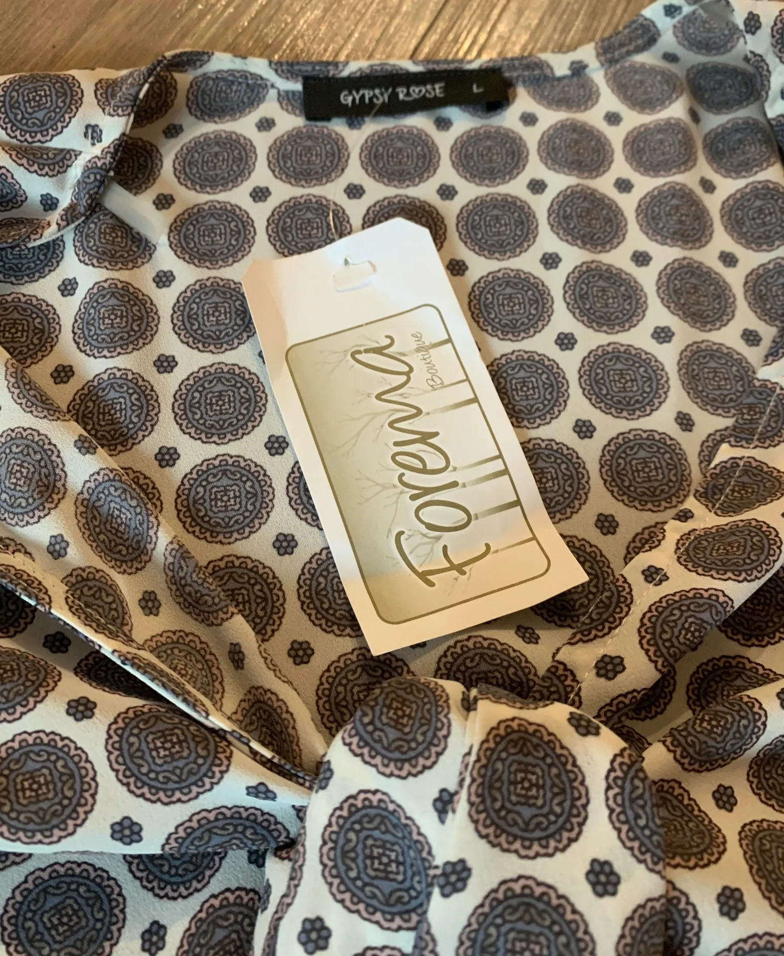 Gypsy Rose Tie Front Top - Image 3