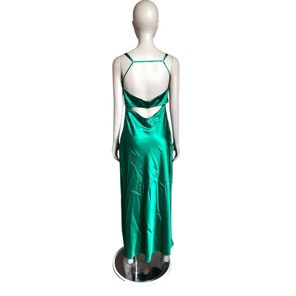 Thirty Thirty Green Maxi Dress Size M - Image 4
