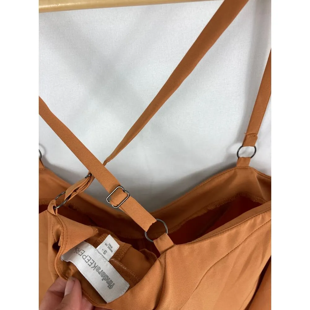 Finders Keepers Strappy Crop Top Orange Size Small - Image 3