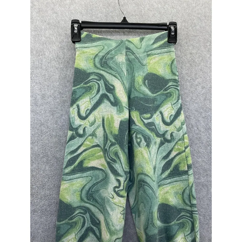 Jaded Women's Pull On Pants Ruched Hem Straight Leg Size 0 Wool Blend - Image 7