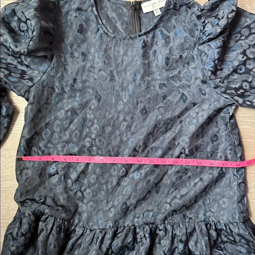 Never Fully Dressed Navy Leopard Jacquard Mini Dress 4 Blue - Image 15