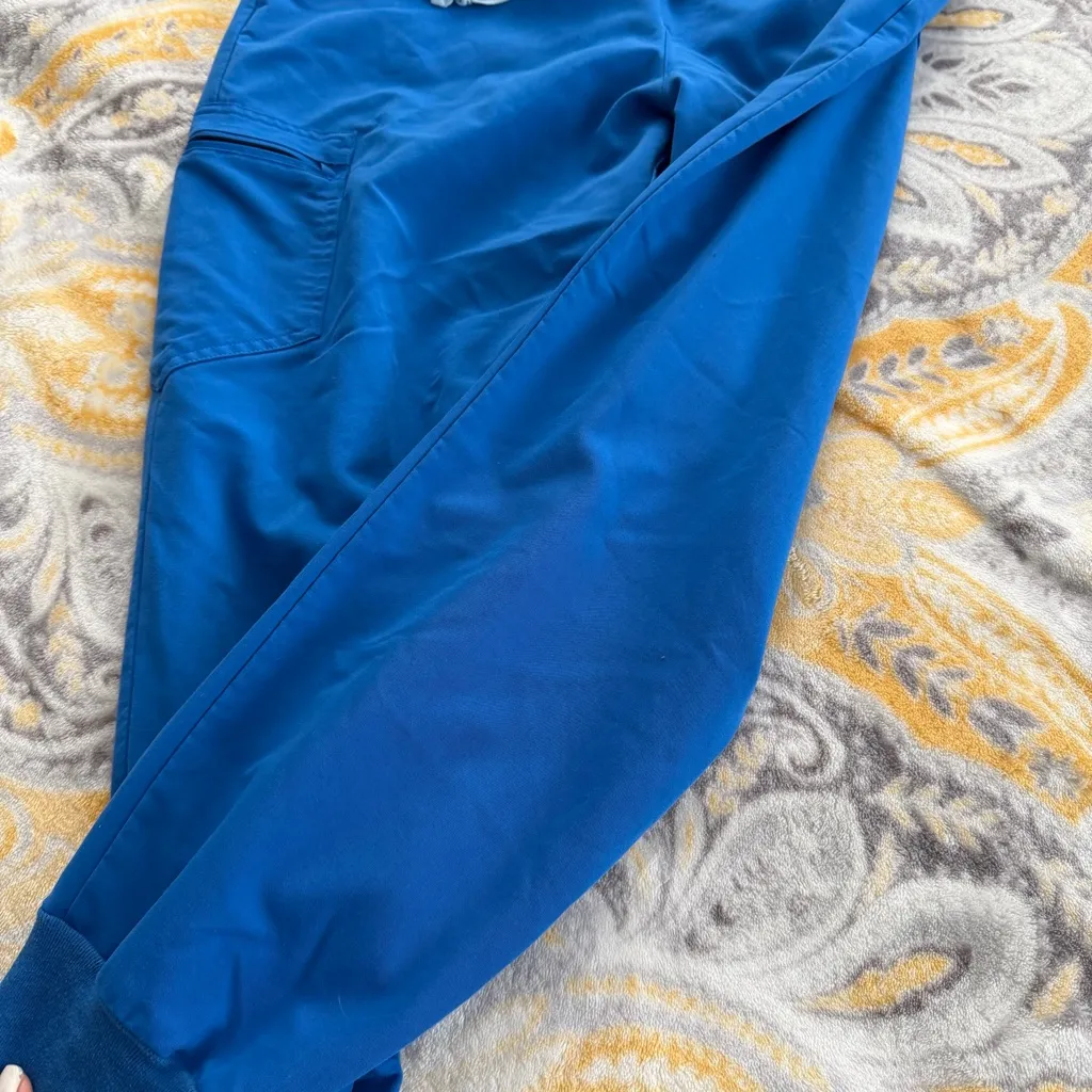 Figs Blue Scrub Joggers size Large - Image 2