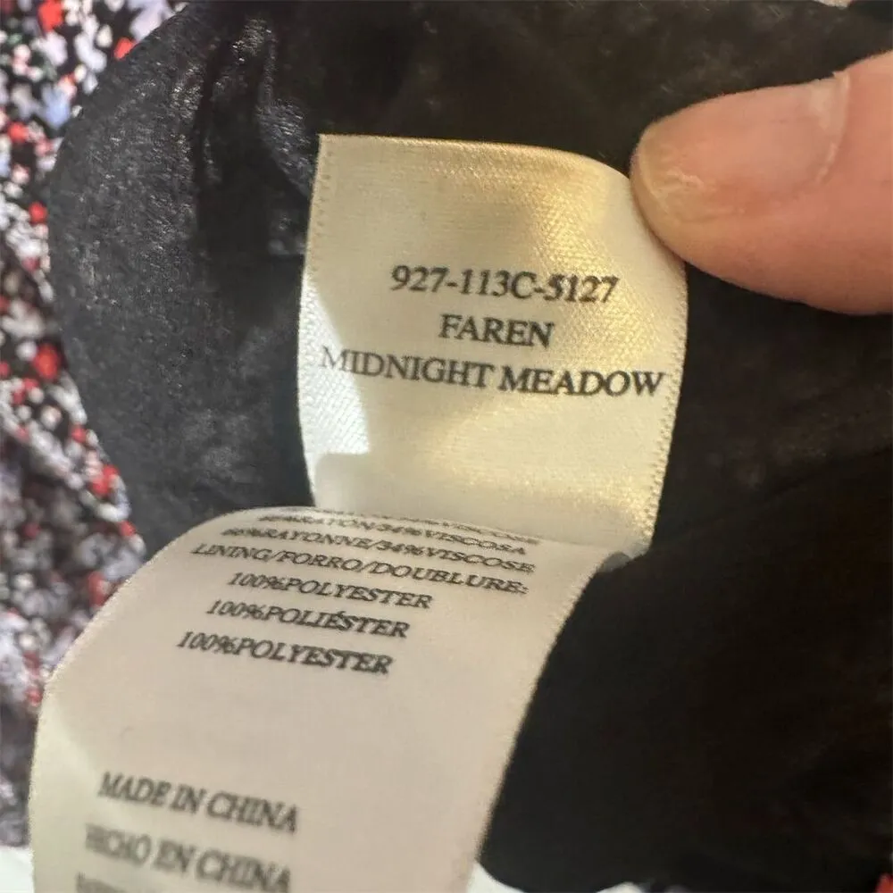 Rails Midnight Meadow Smocked Dress S Standard Cottagecore Boho Floral Prairie - Image 9