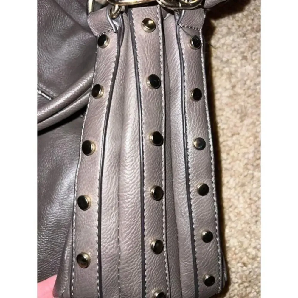 Classic Black Rivet Shoulder Bag with Studded‎ Details - Image 7