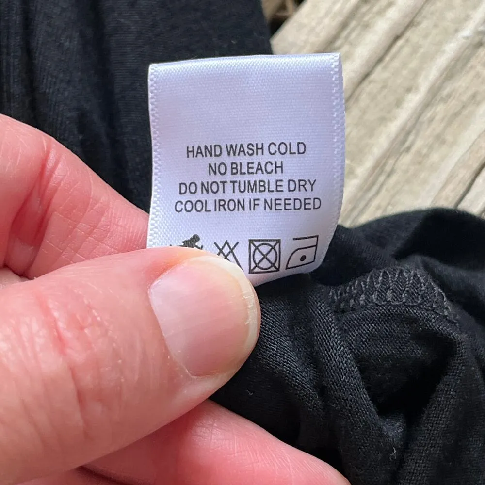 Lovers & Friends Emmy Dress Black Long Sleeve Tie Front Size XS. NEW - Image 13