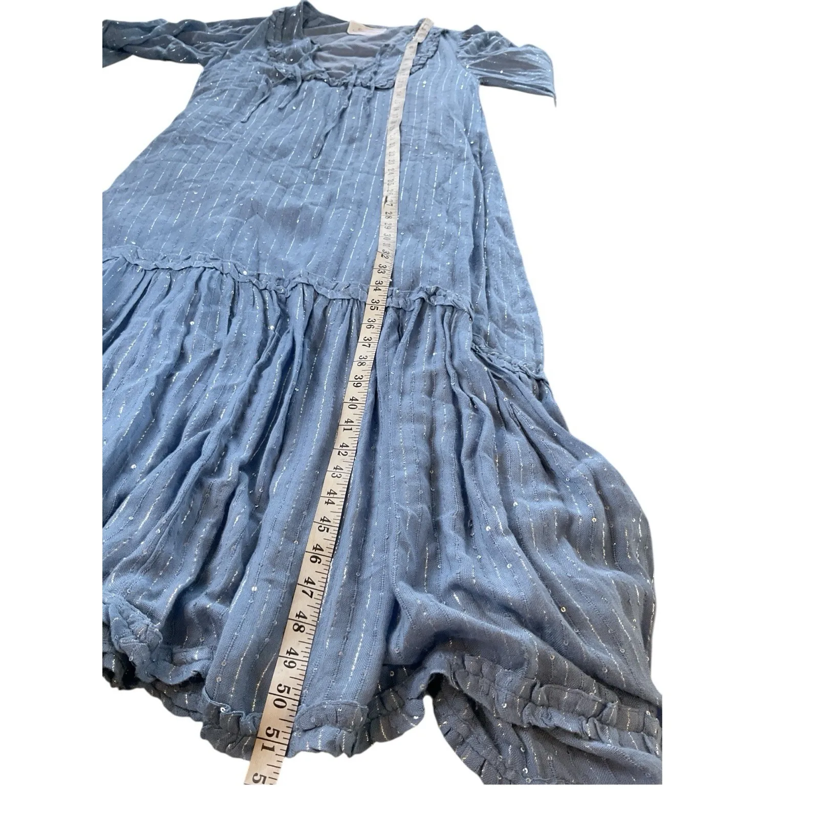 Sundress X Revolve Maria Maxi Dress in Roma Powder‎ Blue XS/S - Image 8