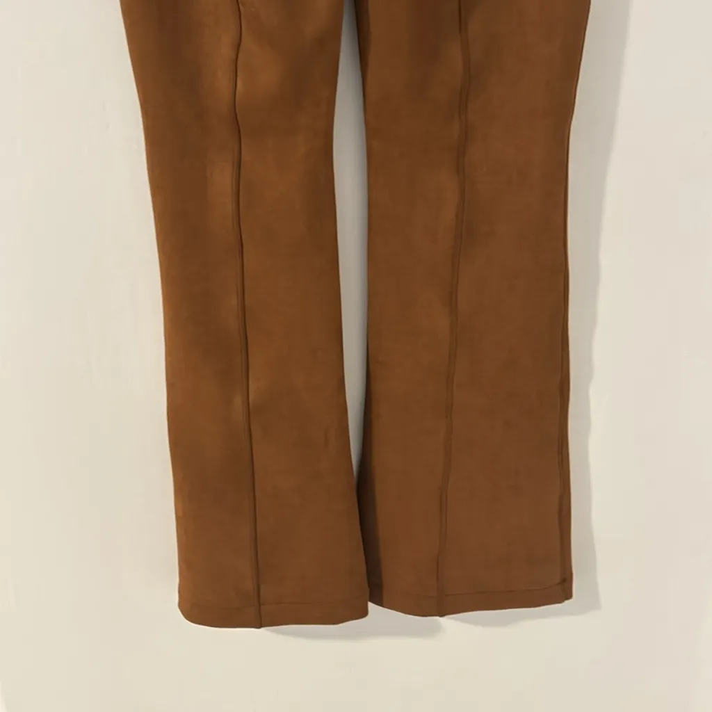 Suede spanks, tummy control flare leg size large - Image 4