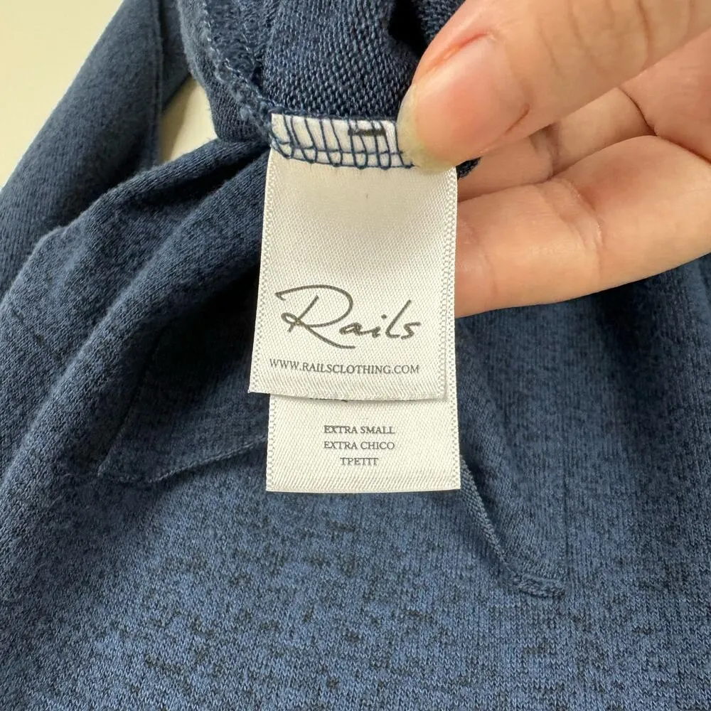 Rails Womens Crewneck Pullover Sweater in Navy Sz XS | Casual Comfy Cozy Soft - Image 6