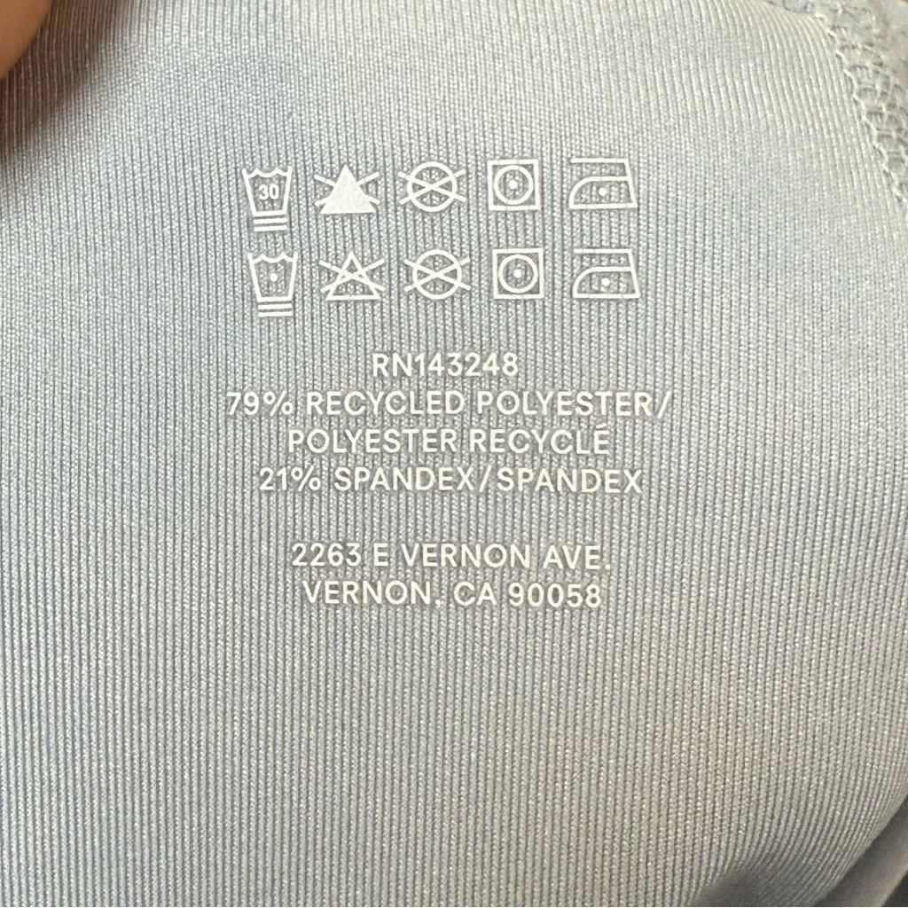 Reformation EcoMove Light Blue Bike Shorts SZ:L - Image 7