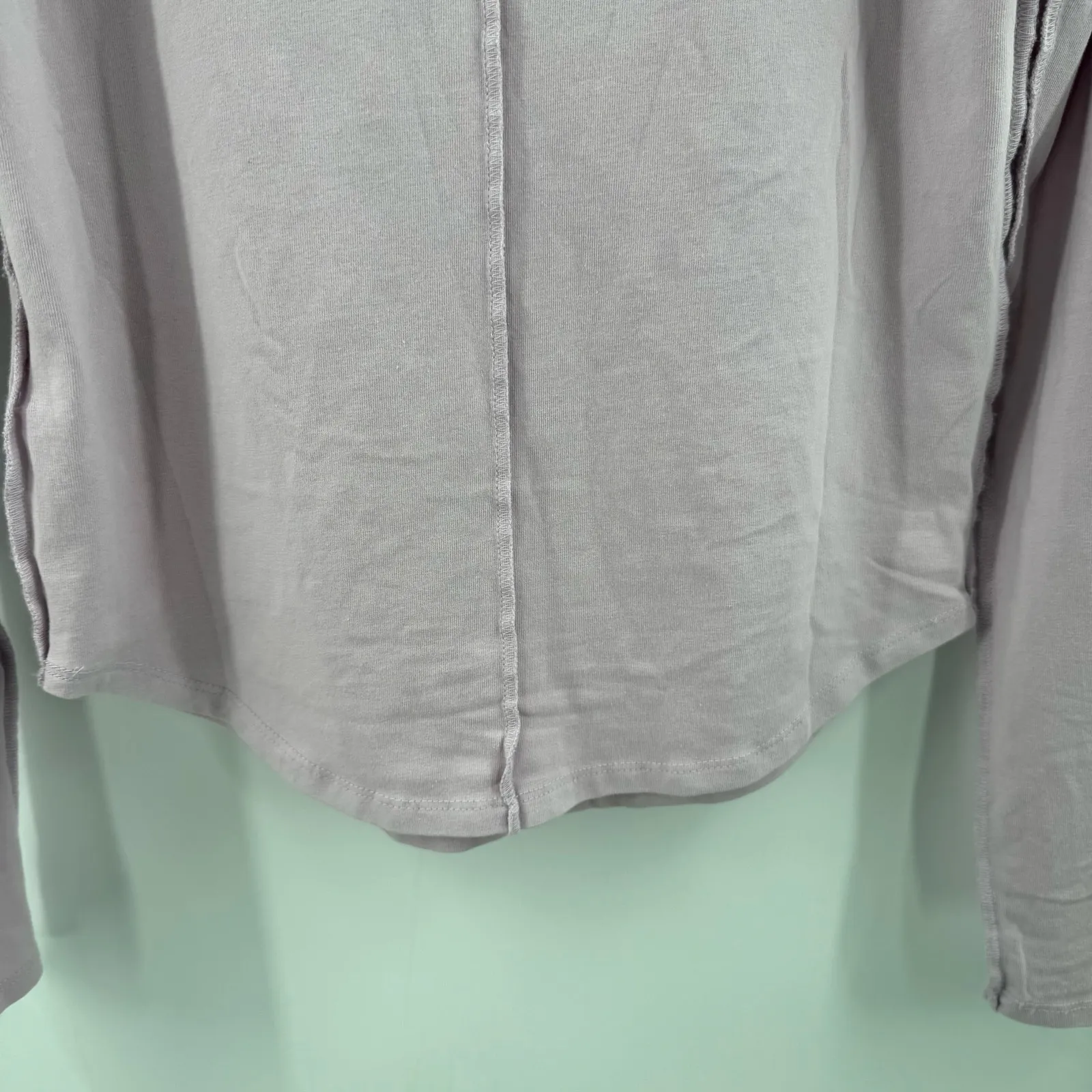 We The Free x Free People Can’t Let Go Tee Size Large Lilac Frost Lavender NWT - Image 9