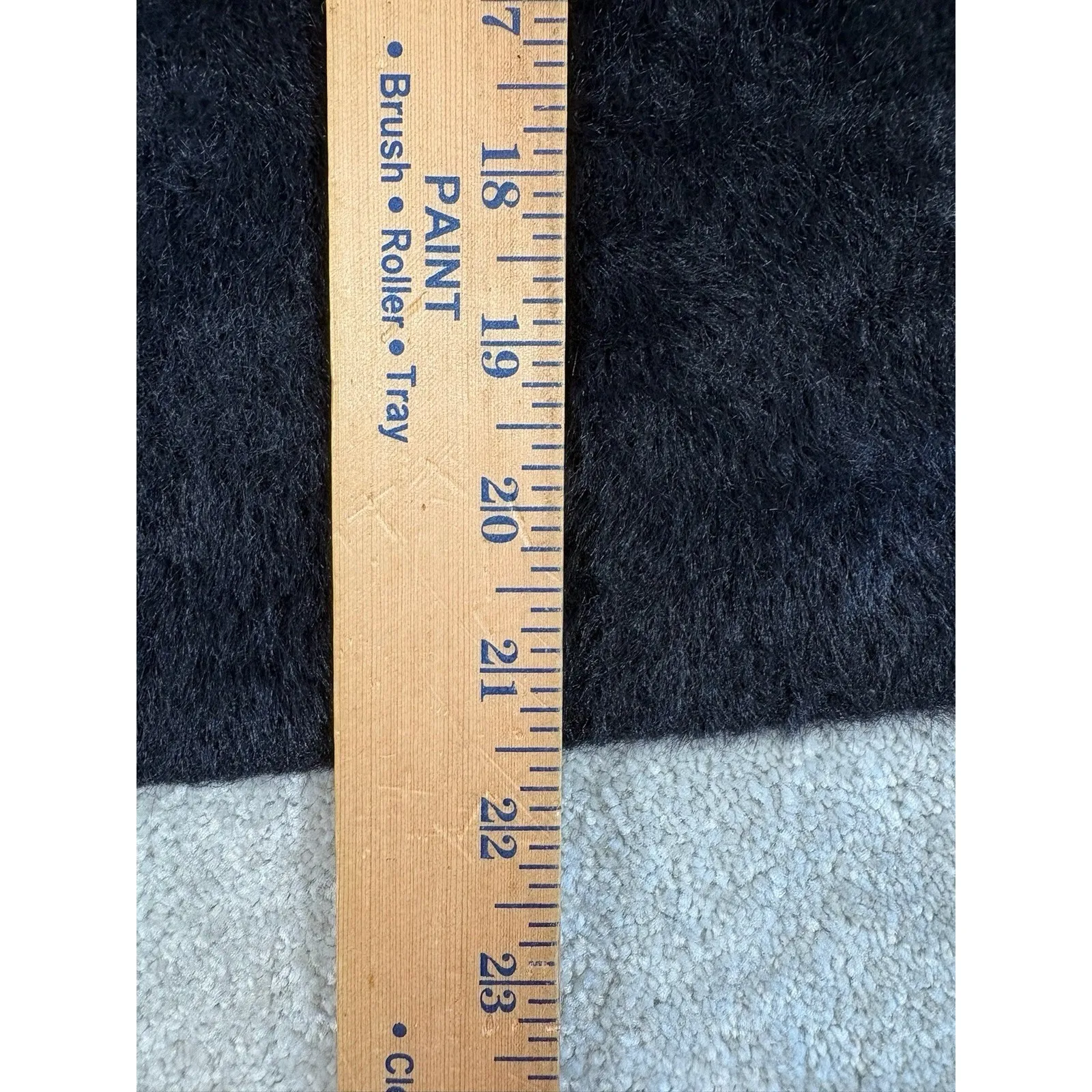 abercrombie black fuzzy sweater medium soft cozy - Image 4