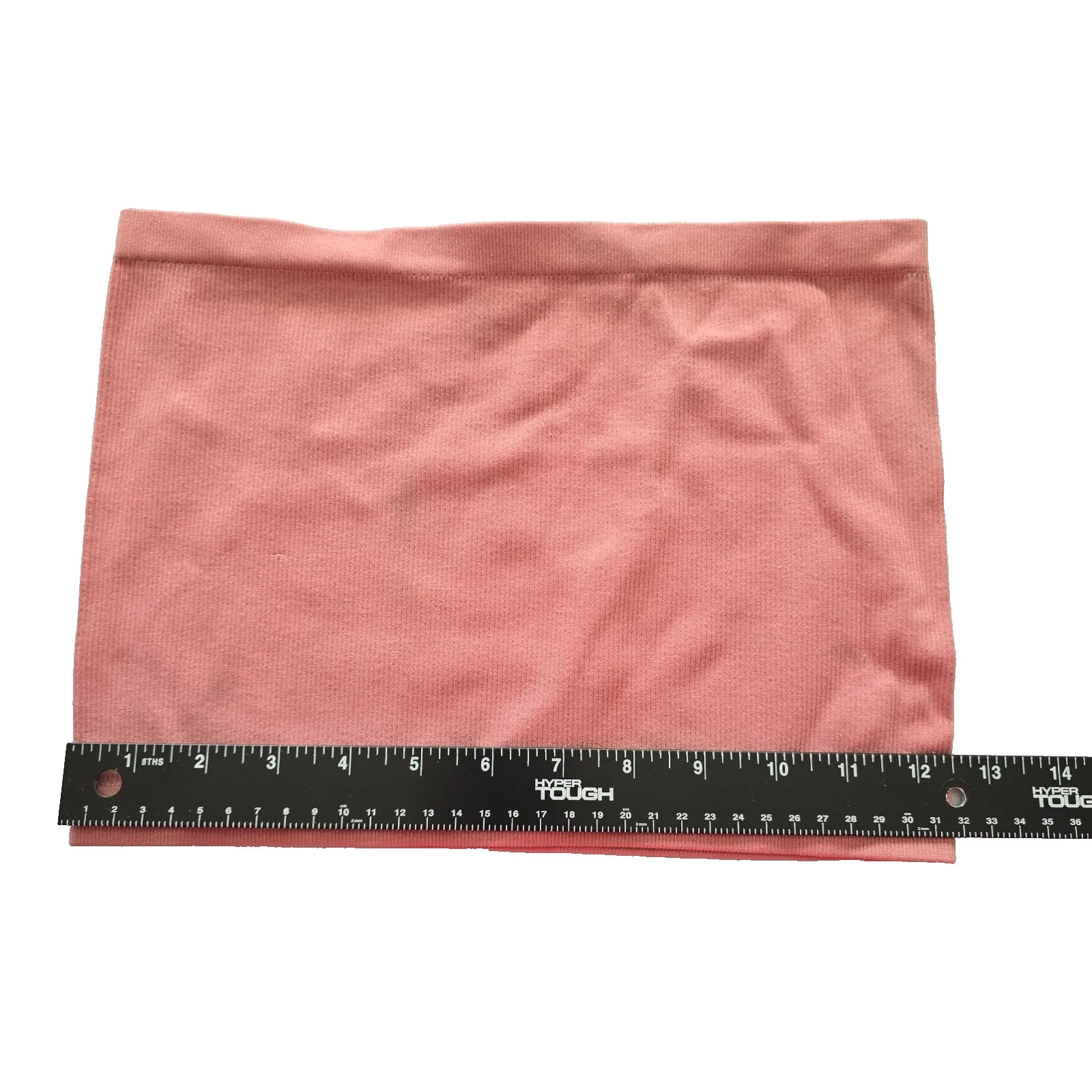 Ribbed Comfort Y2K Bra Top Wireless Pullover Stretch Sleep Bozzolo Pink Tube M/L - Image 3