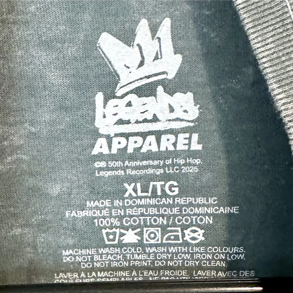 NEW DMX Washed Charcoal Oversized Tee - Image 2