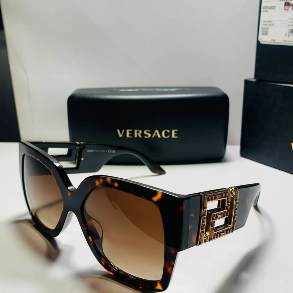 NEW AUTHENTIC Versace Tortoise Shell Sunglasses VE4402 8788 - Image 4