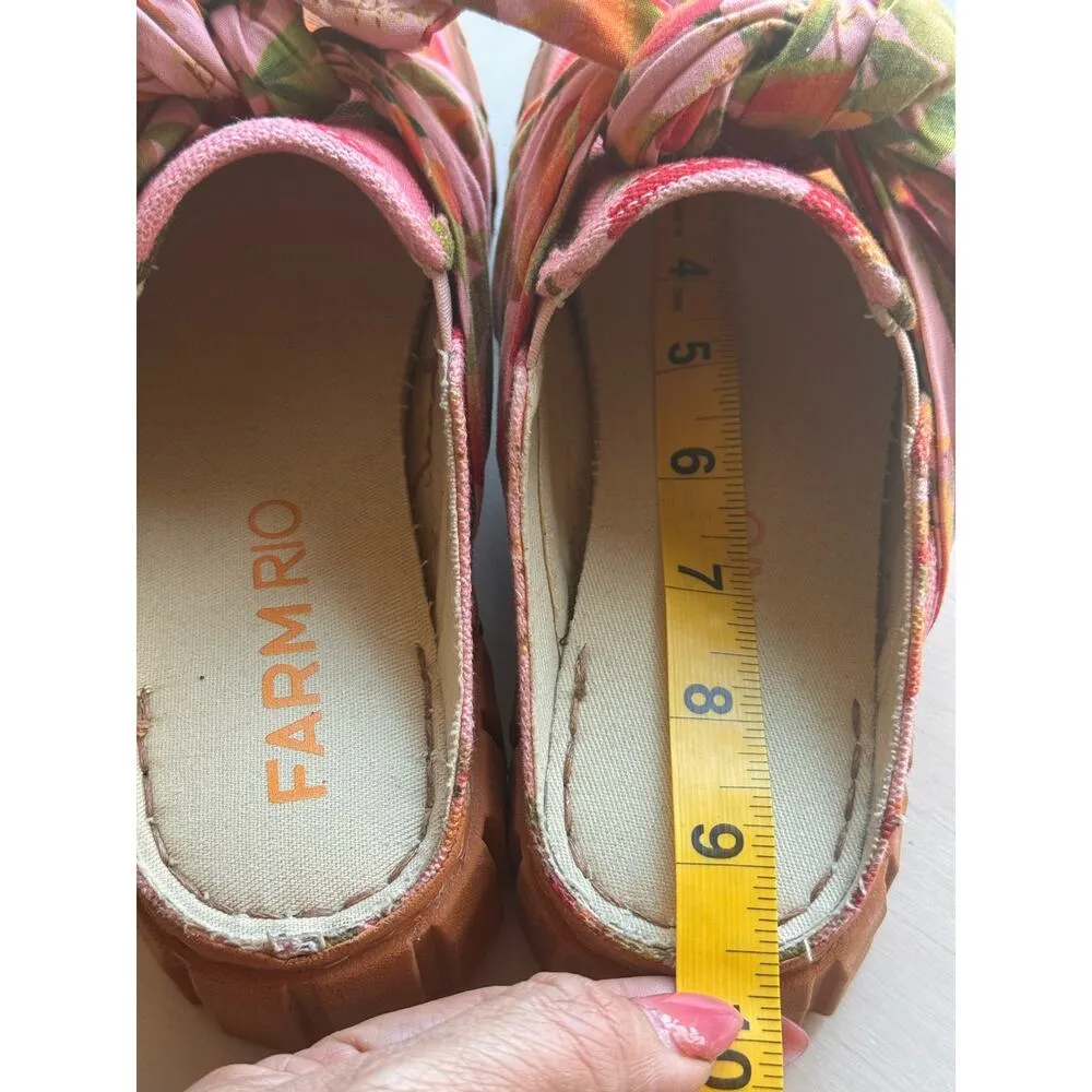 FARM RIO pink Bow Mule Sneaker size 6 - Image 11