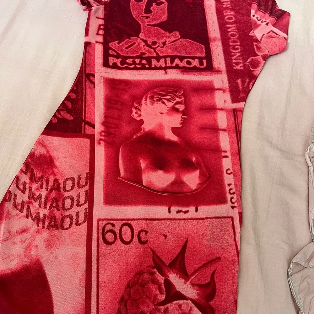 Urban Outfitters x Miaou Red Graphic Women's Dress - Image 3