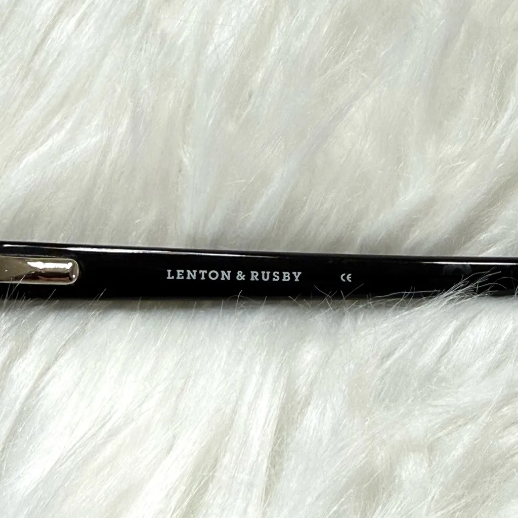 Black Rectangle Plastic Eye Glass Frames Unisex Lenton & Rusty - Image 6