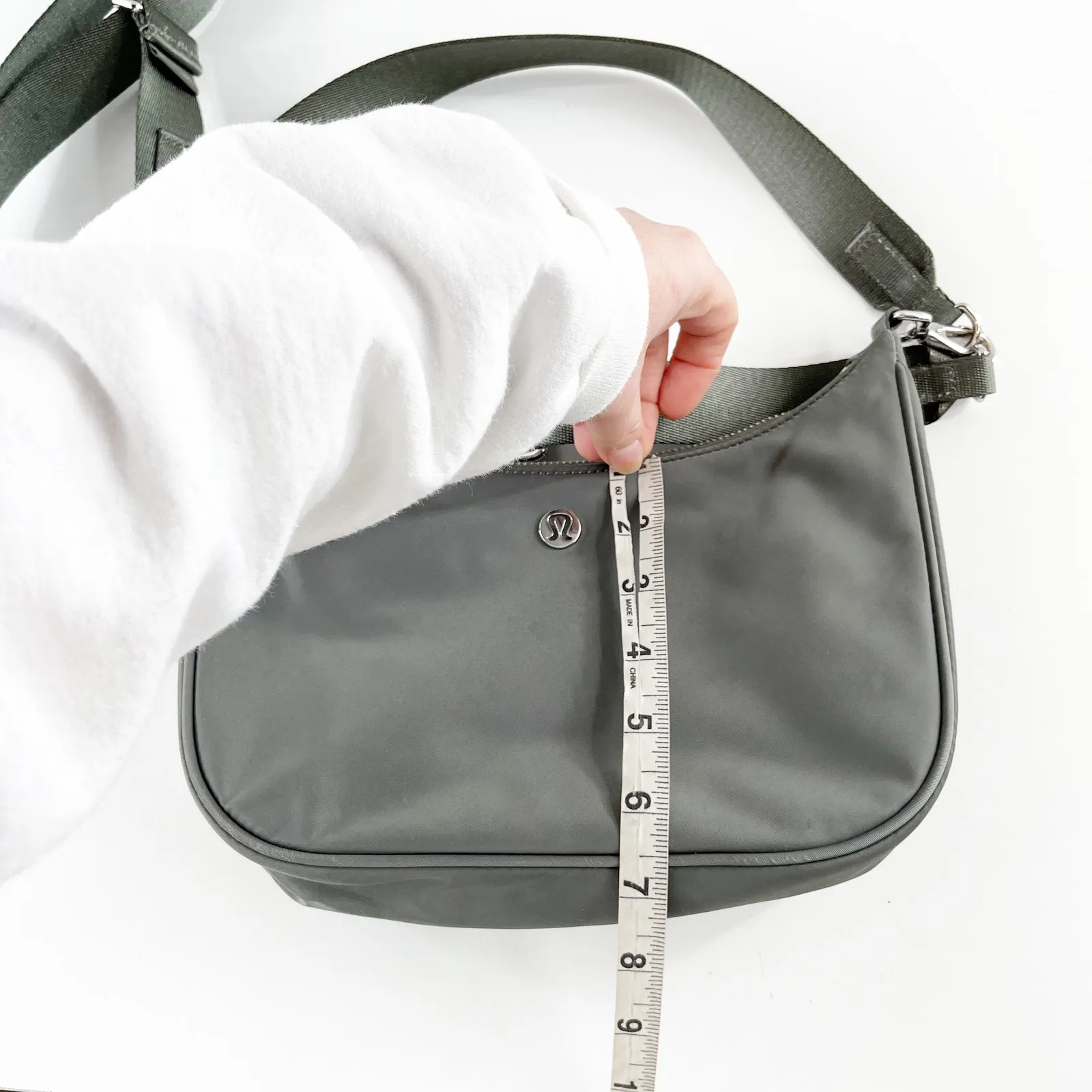 Lululemon Mini Adjustable Shoulder Bag Purse 3L Sage Green - Image 8