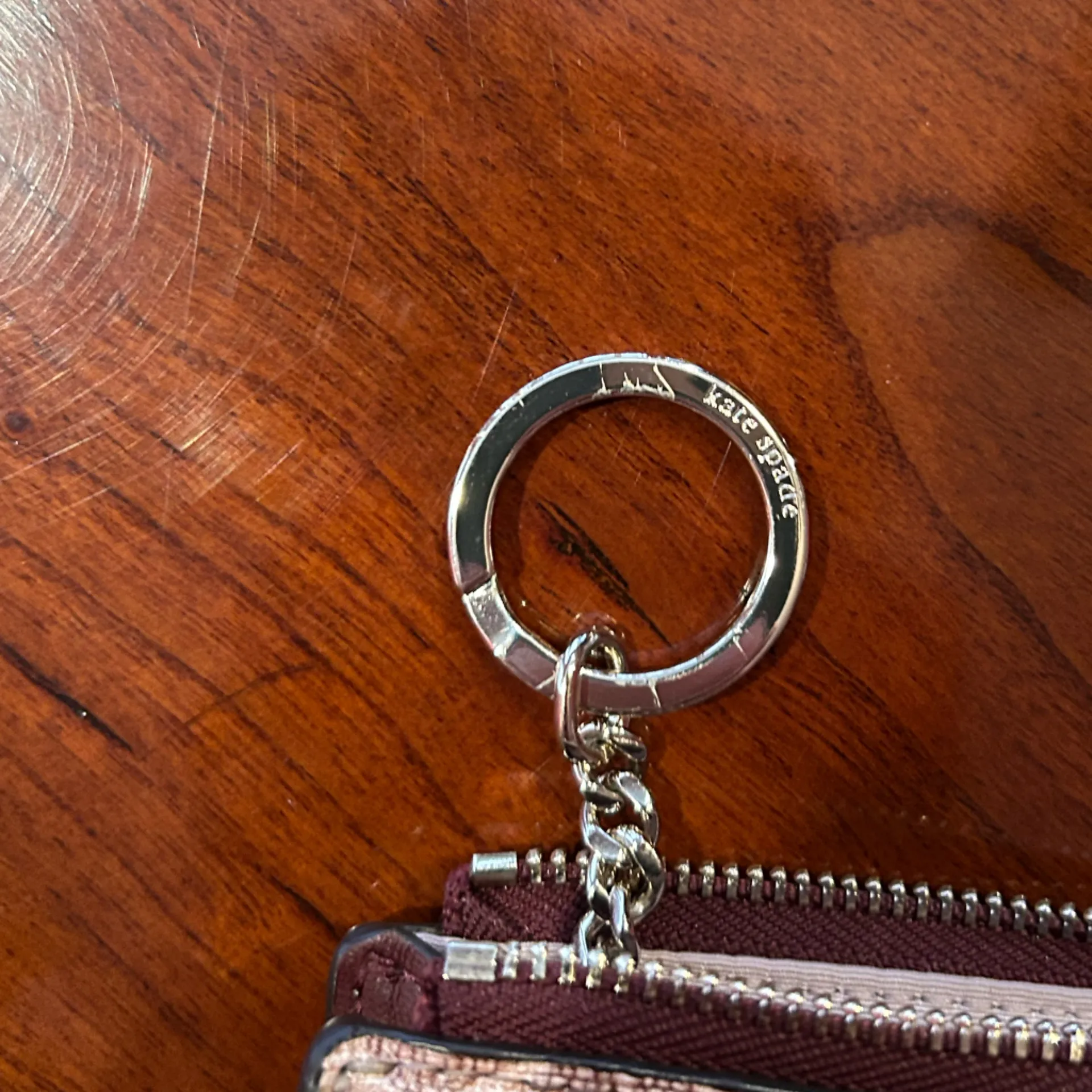 Kate Spade Flower Coated Canvas Key Pouch Wallet - Image 12