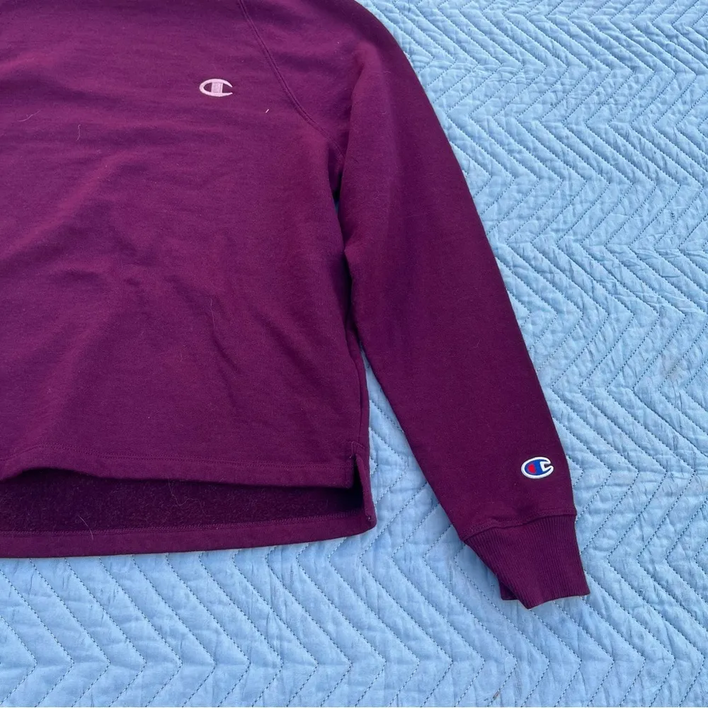 Champion reverse weave pull over mock neck sweater size medium - Image 2