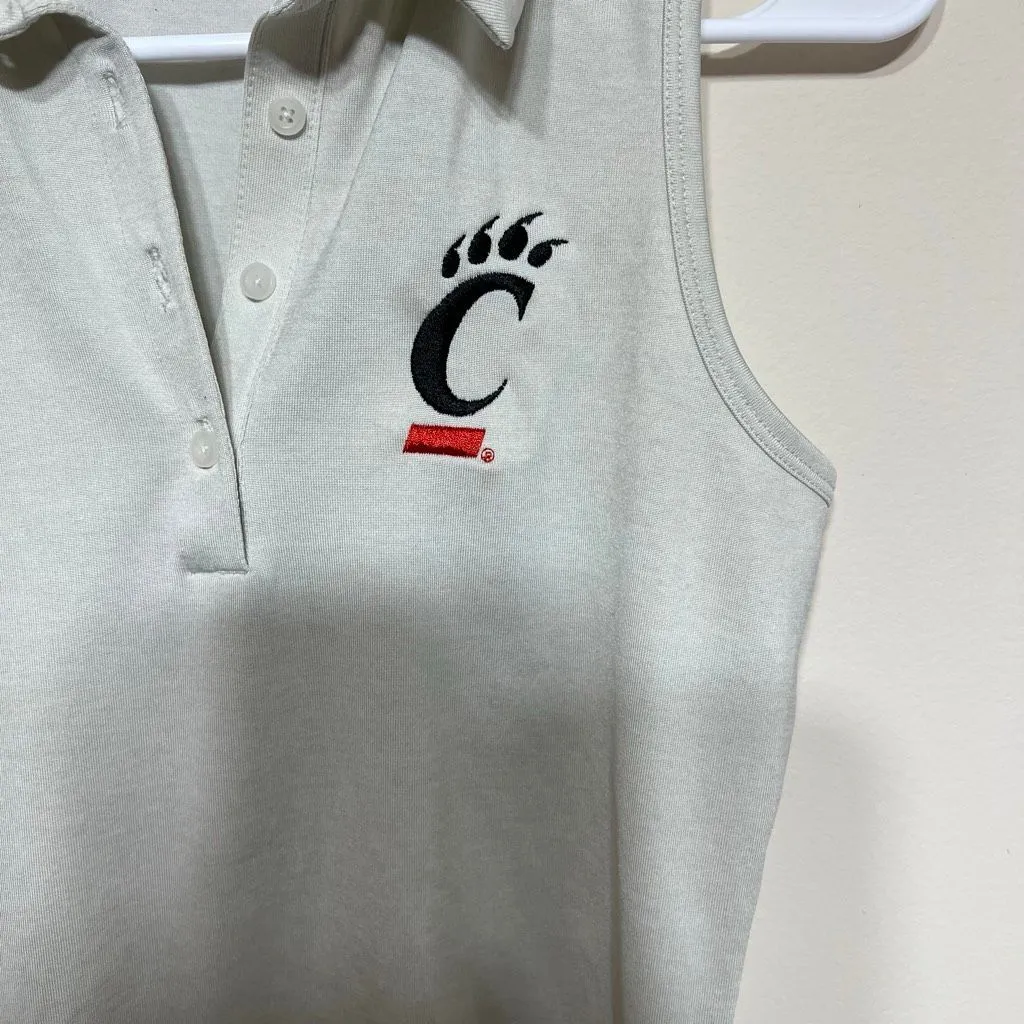 Under Armour Cincinnati Bear Cats Collared Polo Sleeveless Fitted Small Wmen - Image 3