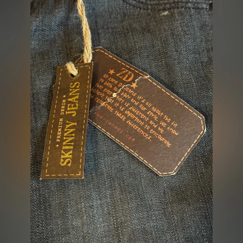 Zana Di premium denim y2k brand skinny jeans size 7 NWT - Image 5