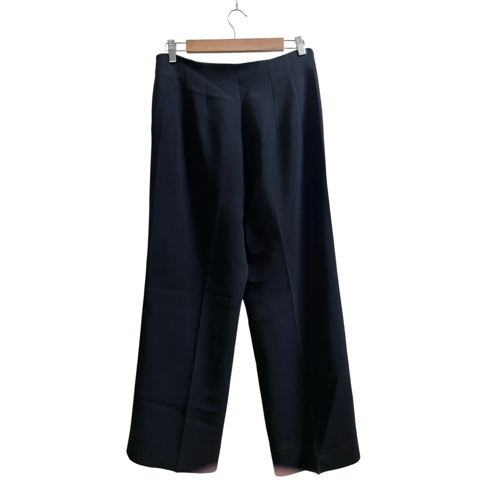 Giorgio Armani Black High Rise Wide Leg Pant IT Size 42 US Size 6 Career Office - Image 2