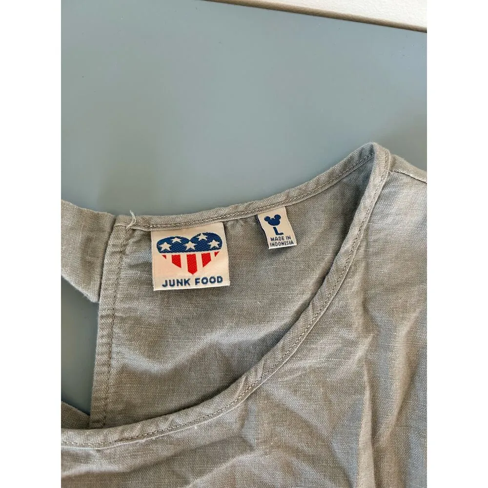 Junk Food Disney womens romper grey size L Gray Size L - Image 6