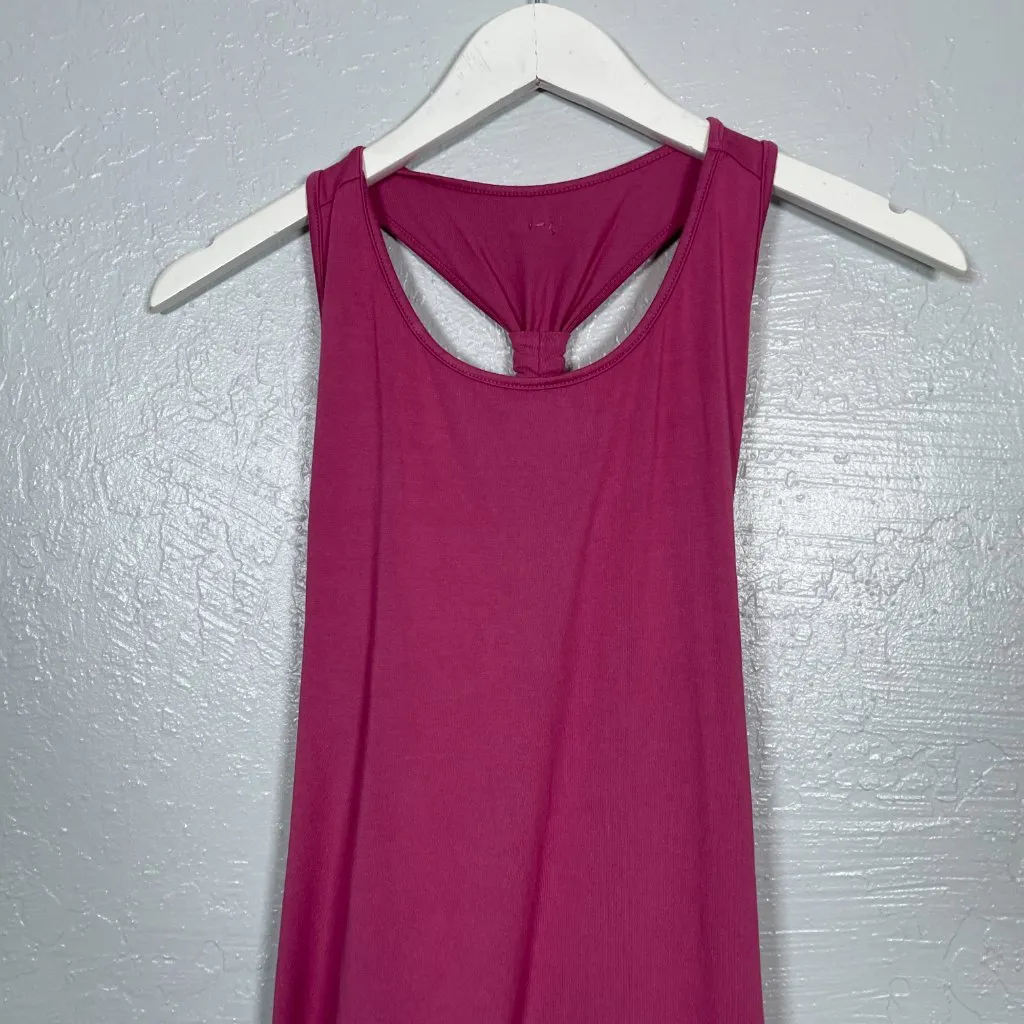 BuffBunny Women S Fuchsia Pink Tank Racerback Stretch Athleisure Workout Gym - Image 3