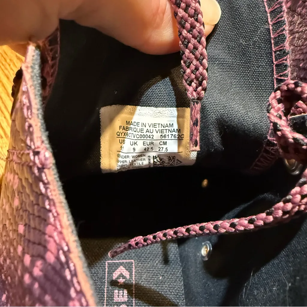 Converse Chuck 70 Hi Vintage Wine Snake Skin Leather Shoes Size 11 - Image 7