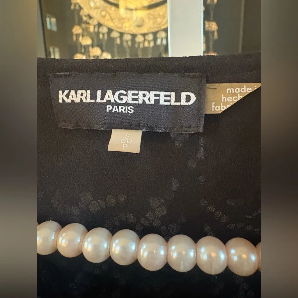 Karl Lagerfeld Midnight Lace Blouse - Image 2