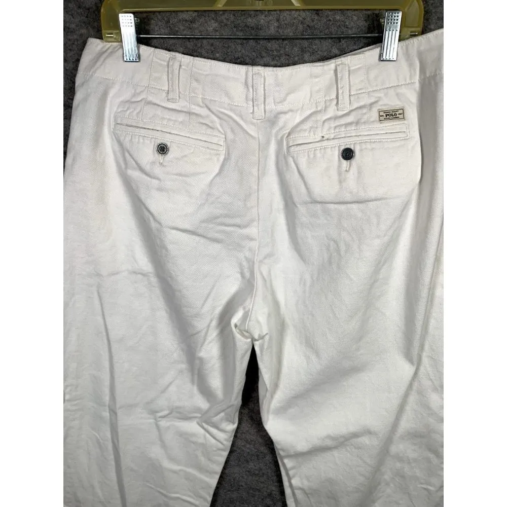 Polo Ralph Lauren Womens Size 10 Pants White Authentic American Chino Straight - Image 9