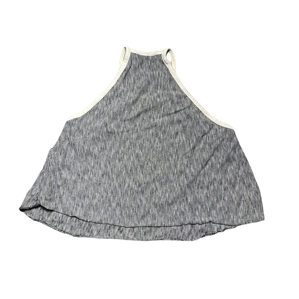 Zara Knit Thin Striped Sleeveless Cropped Halter Top S - Image 7