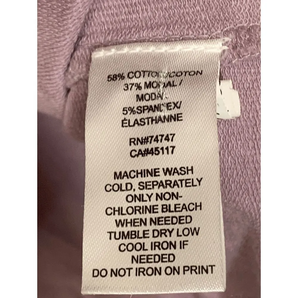 Natural Reflections Womens Hooded Sweatshirt Statement Graphic Purple Small - Image 8