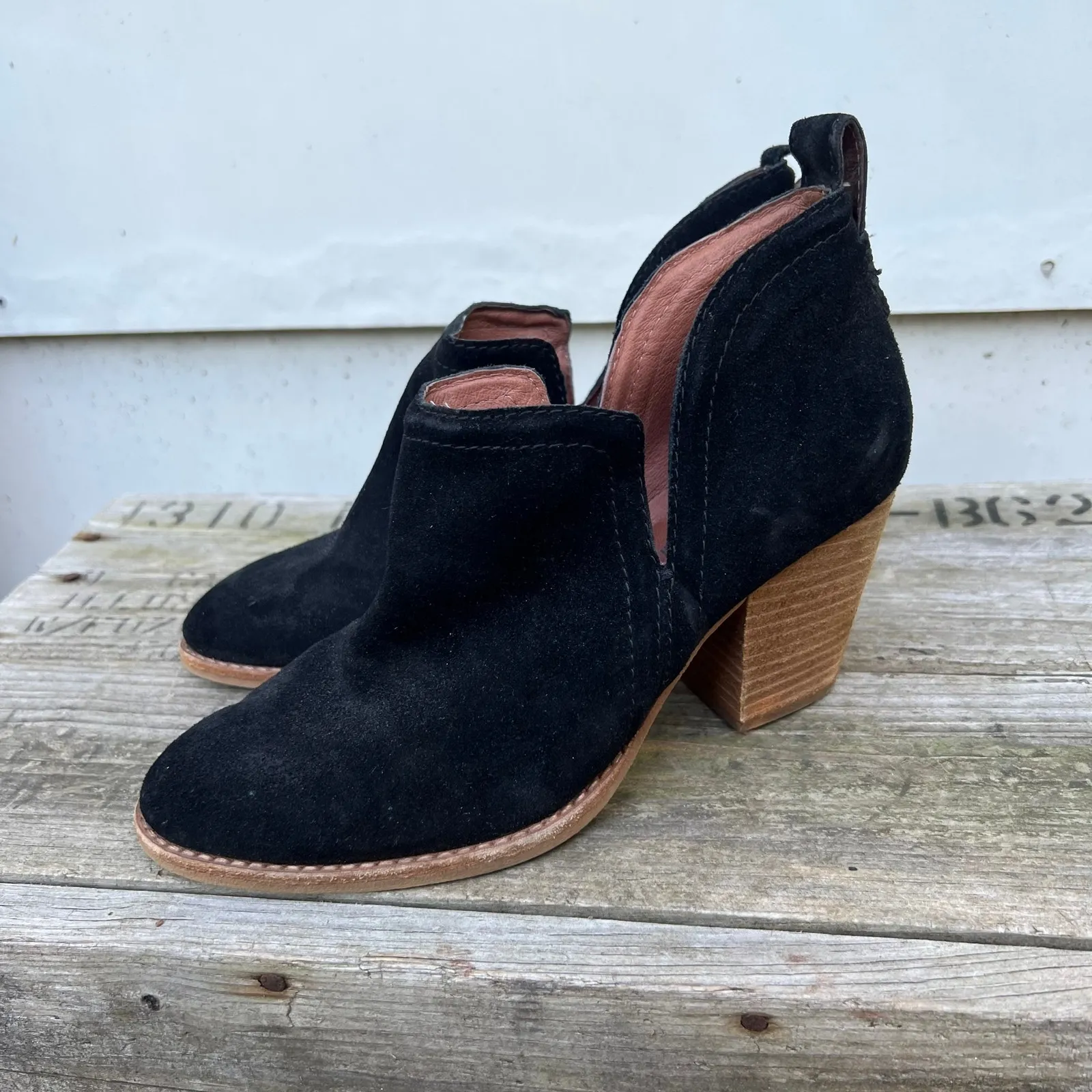 Jeffrey Campbell black suede ankle booties size 7 - Image 6