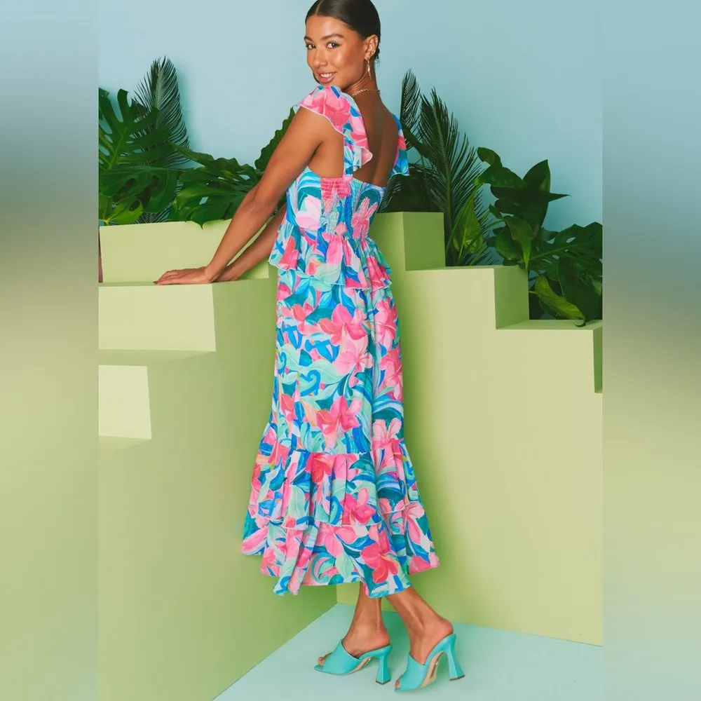 Show Me Your Mumu Reese Ruffle Midi Dress, Small, NWT - Image 2