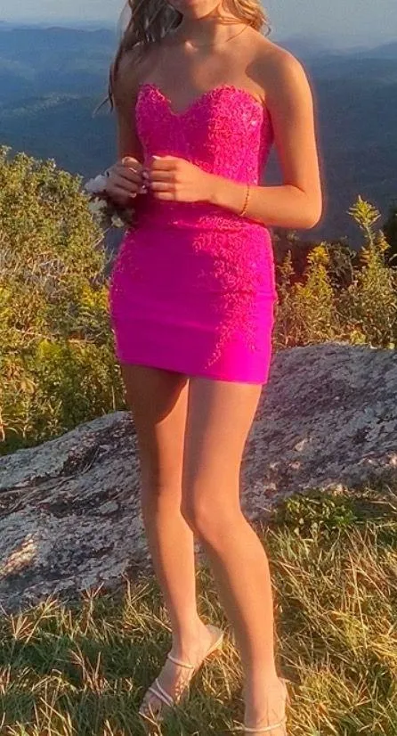 Pink HOCO Dress - Image 2