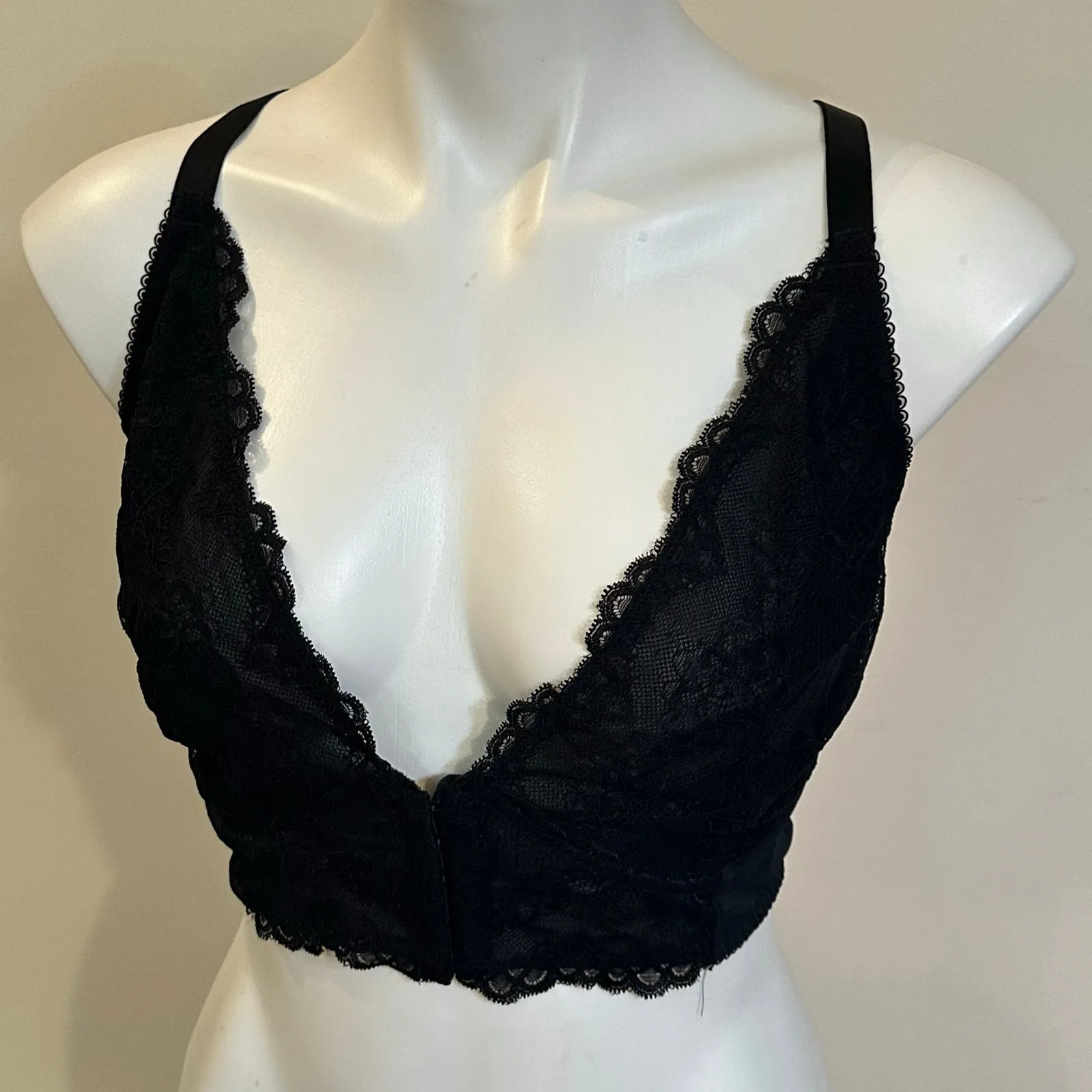 Gossard Black Lace Bustier sz 42D Gossard Superboost Plunge Bra - Image 10