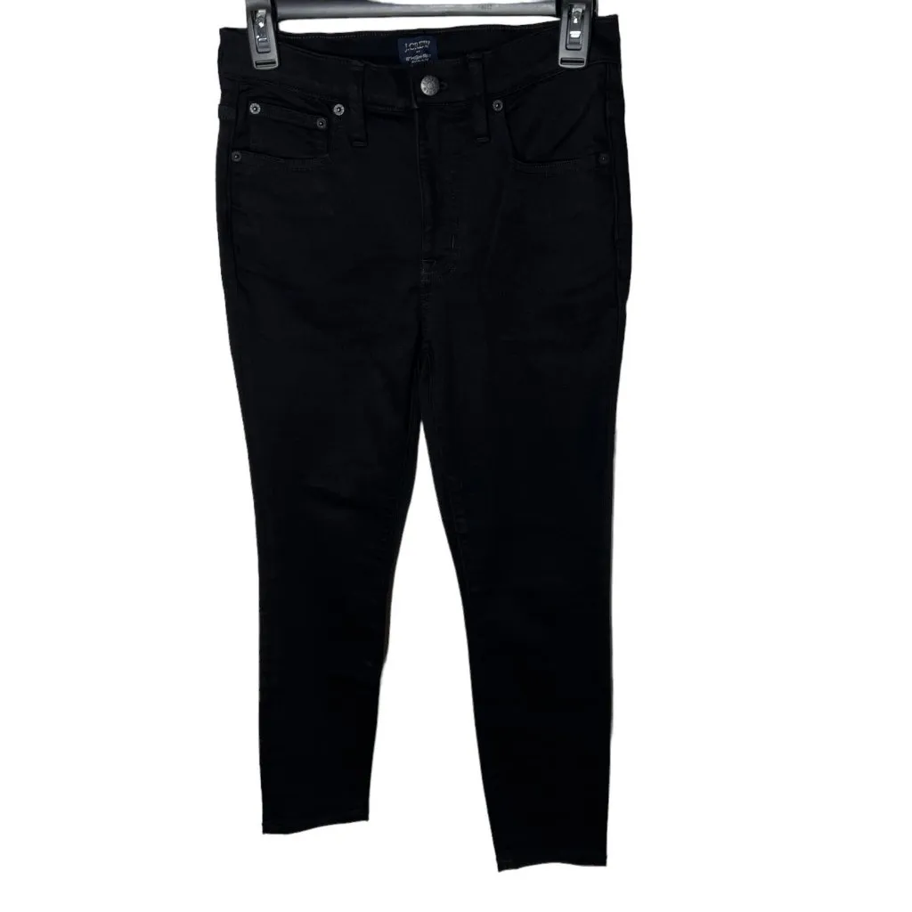 J.Crew Petite 10" Rise Black Skinny Jean Signature Stretch Size 27P AS167 - Image 4